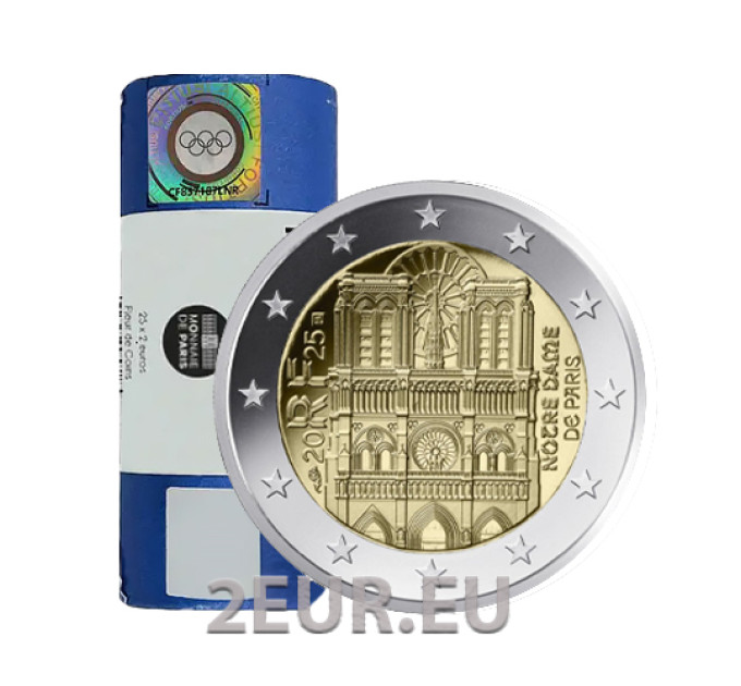 Frankreich 2 EURO-ROLLE 2025 – Notre Dame