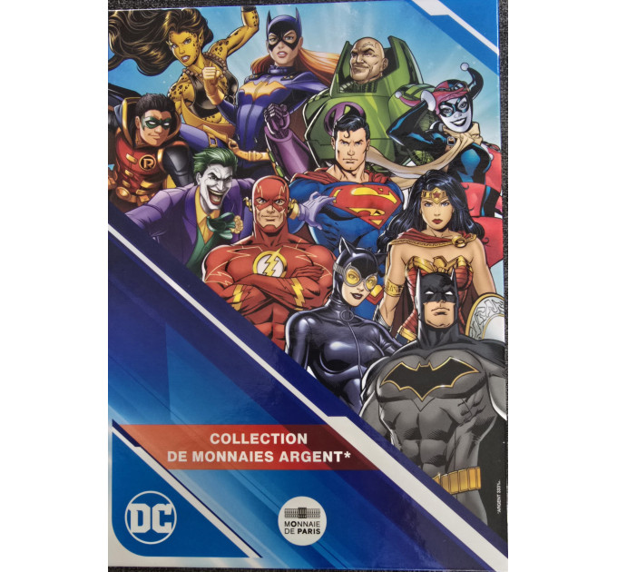 Frankreich 10 Euro Silbermünze 2025 - DC COMICS + Album