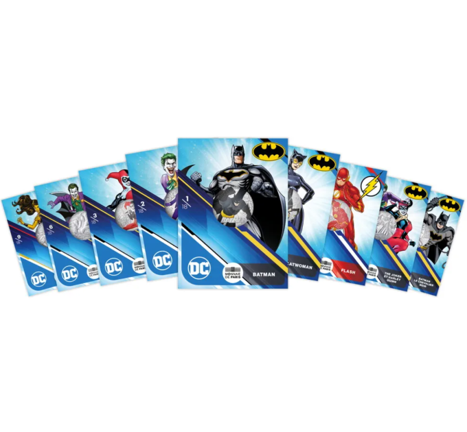 Frankreich 10 Euro Silbermünze 2025 - DC COMICS + Album