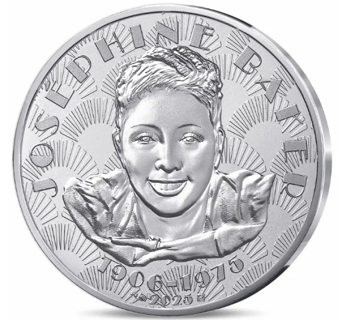 Frankreich 10 Euro Silbermünze 2025 - Josephine Baker