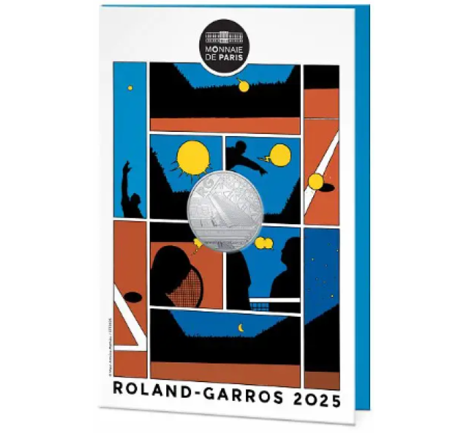 Frankreich 10 Euro Silbermünze 2025 - Roland Garros