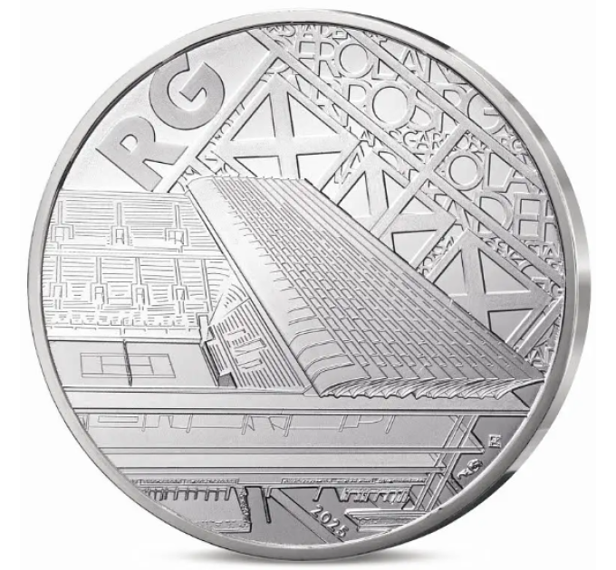 Frankreich 10 Euro Silbermünze 2025 - Roland Garros
