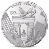 Frankreich 10 Euro Silbermünze 2025 - 80. Jahrestag des SIEGESTAGS