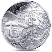 Frankreich 10 Euro Silbermünze PP 2025 - Die Kunst der Feder – Reise zum Mittelpunkt der Erde