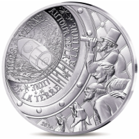 Frankreich 10 Euro Silbermünze PP 2025 - Die Kunst der Feder – von der Erde zum Mond