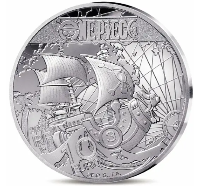 Frankreich 10 Euro Silbermünze PP 2025 - One Piece