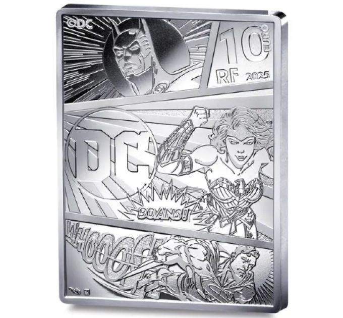 Frankreich 10 Euro Silbermünze PP 2025 - DC Comics - Übermensch