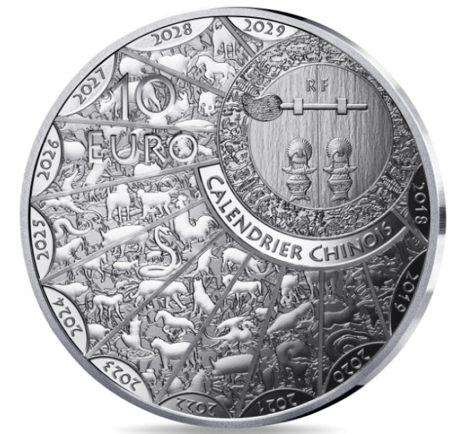 Frankreich 10 Euro Silbermünze PP 2026 - Jahr des Pferdes