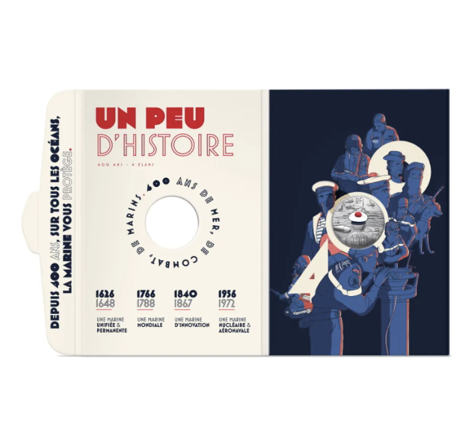 Frankreich 10 Euro Silbermünze 2026 - Französische Marine
