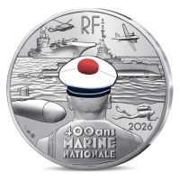 Frankreich 10 Euro Silbermünze 2026 - Französische Marine