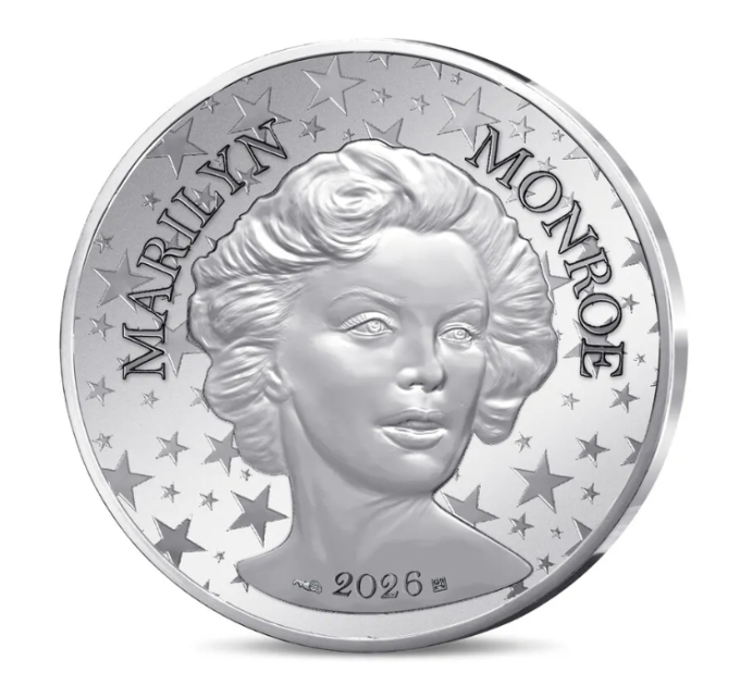 Frankreich 10 Euro Silbermünze 2026 - Marilyn Monroe