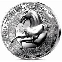 Frankreich 20 Euro Silbermünze PP 2026 - Jahr des Pferdes