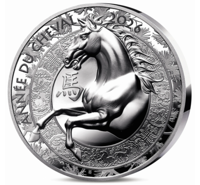 Frankreich 20 Euro Silbermünze PP 2026 - Jahr des Pferdes