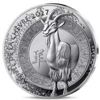 Frankreich 10 Euro Silbermünze PP 2027 - Jahr des Schafes