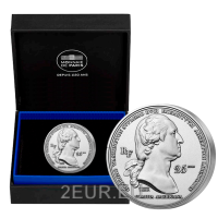 Frankreich 25 Euro Silbermünze PP 2021 - Ankunft Washingtons in Boston