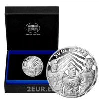 Frankreich 10 Euro Silbermünze PP 2022 - Rugby-Weltmeisterschaft Frankreich 2023 – XV de France 2022