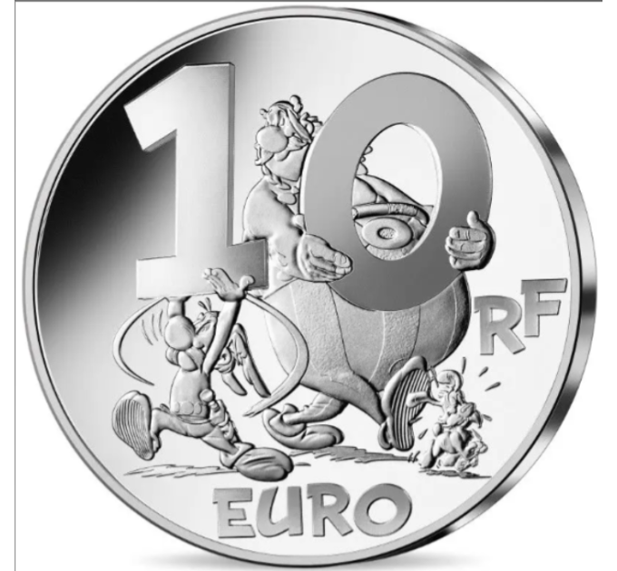 Frankreich 10 Euro Silbermünze PP 2022 - Asterix und der Greif