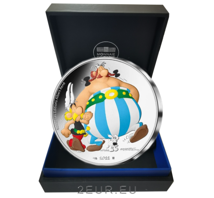 Frankreich 10 Euro Silbermünze PP 2022 - Asterix, Obelix und Idefix