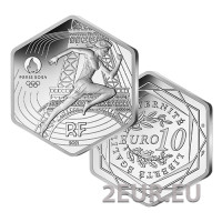 Frankreich 10 Euro Silbermünze 2021 - Marianne - Olympische Sommerspiele Tokio 2020 - Paris 2024 - 2021