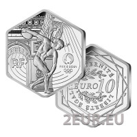 Frankreich 10 Euro Silbermünze 2022 - Das Genie - Olympische Sommerspiele Tokio 2020 - Paris 2024 - 2021