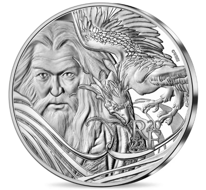 Frankreich 10 Euro Silbermünze PP 2022 - Harry Potter - Albus Dumbledore