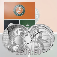 Frankreich 10 Euro Silbermünze PP 2023 - 90 Jahre Lacoste