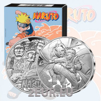 Frankreich 10 Euro Silbermünze PP 2023 - Naruto and Sasuke