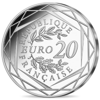 Frankreich 20 Euro Silbermünze 2022 - 20 Jahre Euro