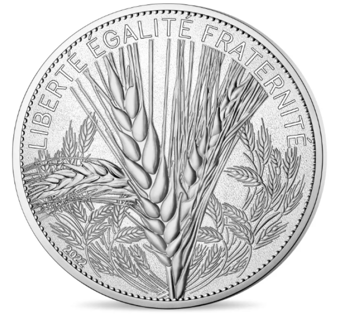 Frankreich 20 Euro Silbermünze 2022 - Natur Frankreichs – Der Weizen