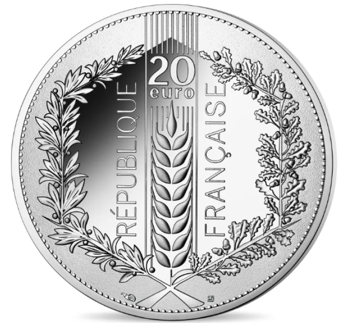 Frankreich 20 Euro Silbermünze 2022 - Natur Frankreichs – Der Weizen