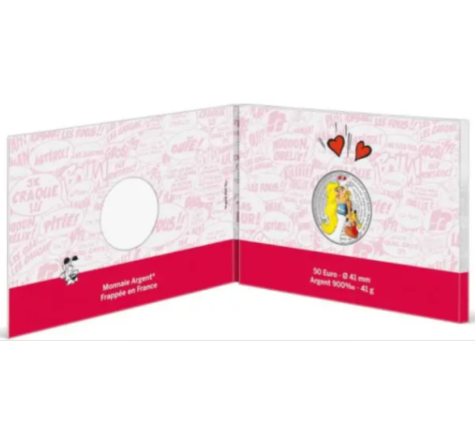 Frankreich 50 Euro Silbermünze 2022 - Asterix - Liebe