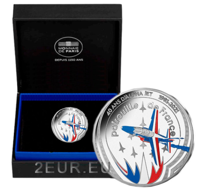 Frankreich 10 Euro Silbermünze PP 2021 - Alpha Jet
