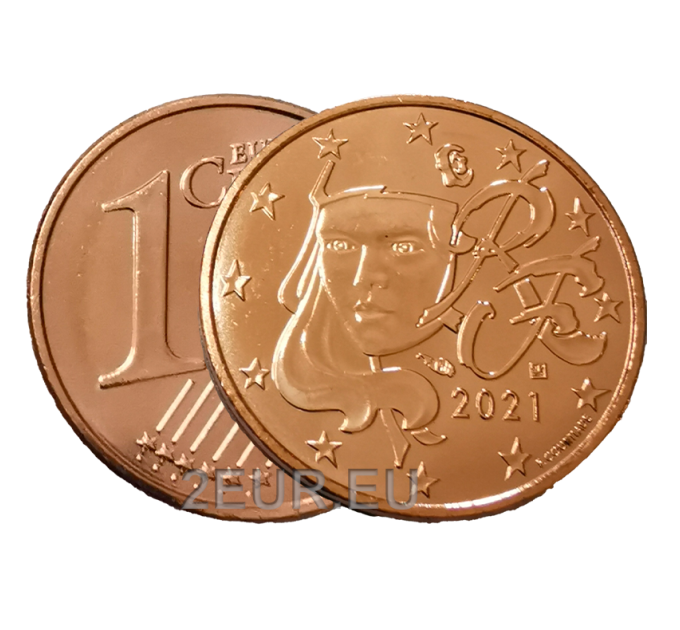 Frankreich 1 Cent UNC 2021