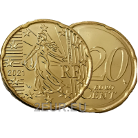 Frankreich 20 Cent UNC 2021