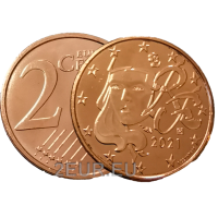 Frankreich 2 Cent UNC 2021