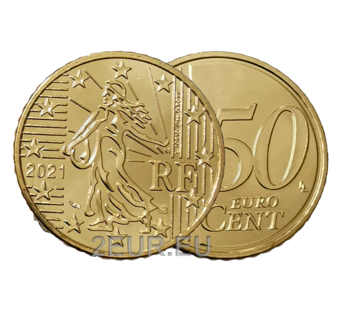 Frankreich 50 Cent UNC 2021