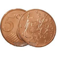 Frankreich 5 Cent UNC 2021