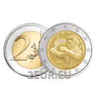 Griechenland 2 euro UNC 2025 – 100 JAHRE SEIT DER GEBURT VON MIKIS THEODORAKIS