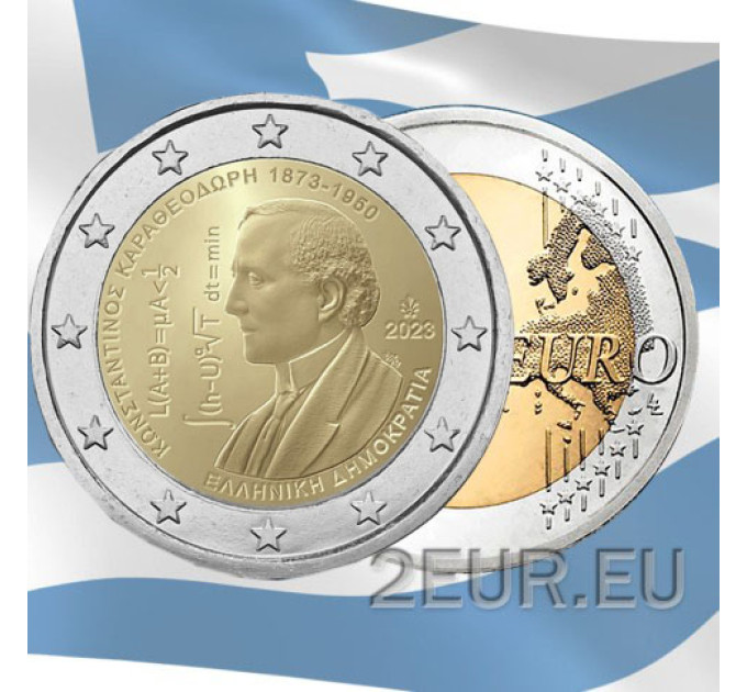Griechenland 2 euro UNC 2023 – 150e anniversaire de la naissance de Constantin Caratheodory