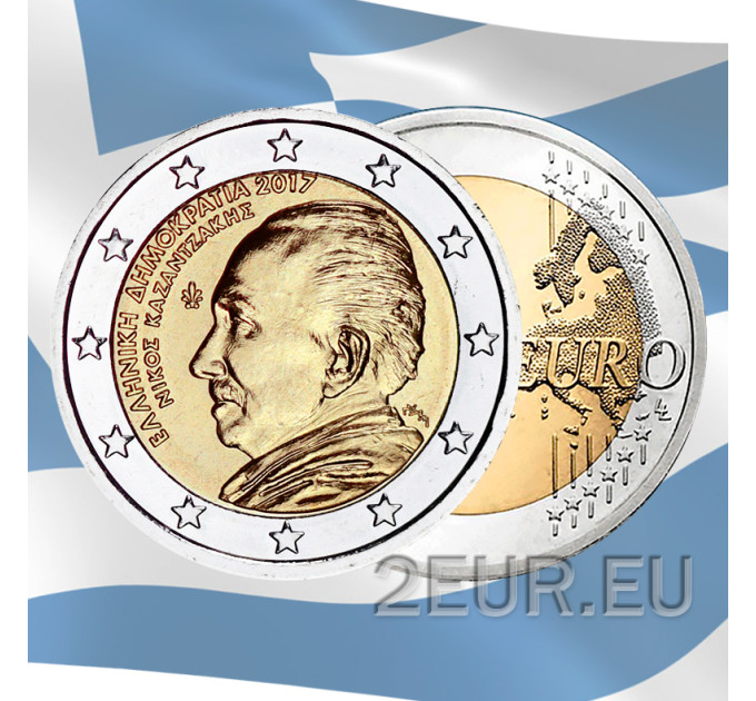 Griechenland 2 euro UNC 2017 - 60. Todestag von Nikos Kazantzakis