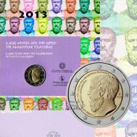 Griechenland 2 euro BU 2013 - 2400. Jahrestag der Gründung von Platons Akademie 