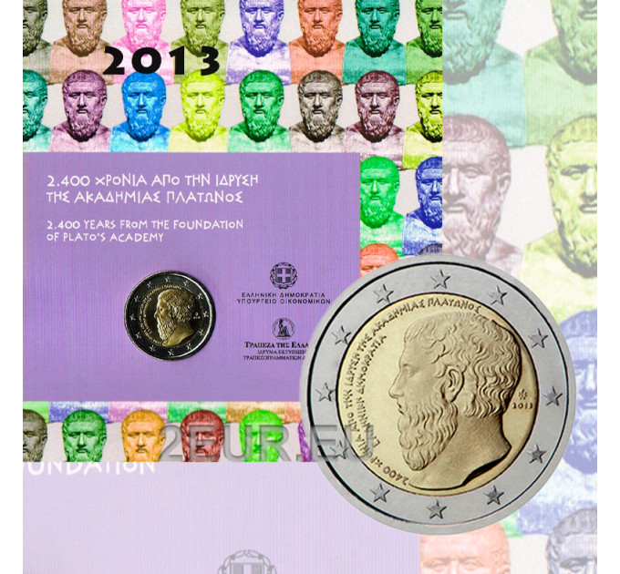 Griechenland 2 euro BU 2013 - 2400. Jahrestag der Gründung von Platons Akademie 