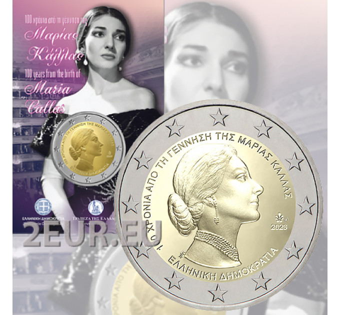 Griechenland 2 euro BU 2023 - 100. Jahrestag der Geburt von Maria Callas