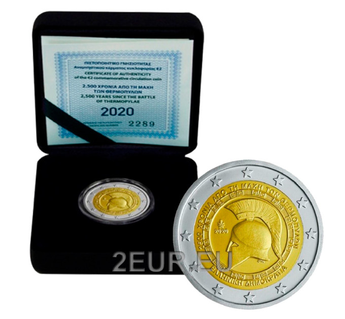 Griechenland 2 euro proof 2020 - 25. Jahrhundert der Schlacht bei den Thermopylen  