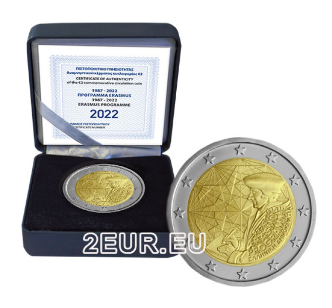 Griechenland 2 euro proof 2022 - 35 Jahre Erasmus 