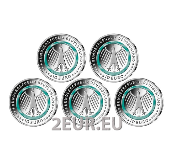 Deutschland 10 Euro UNC 2022 – Im Dienst der Gesellschaft – Pflege - ADFGJ