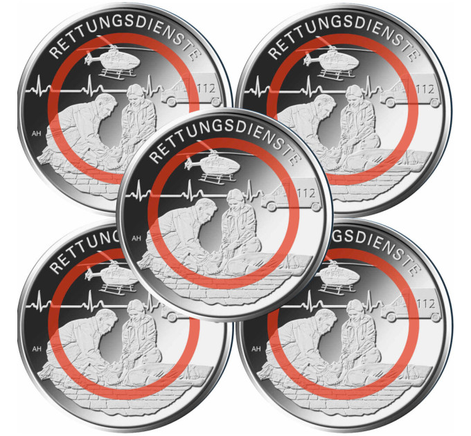 Deutschland 10 Euro UNC 2026 – Im Dienst der Gesellschaft – Notfalldienste - ADFGJ