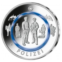 Deutschland 10 Euro UNC 2024 – Im Dienst der Gesellschaft – Polizei