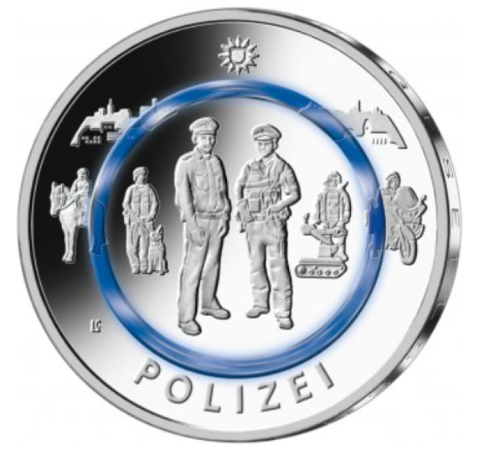 Deutschland 10 Euro UNC 2024 – Im Dienst der Gesellschaft – Polizei
