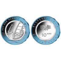 Deutschland 10 Euro UNC 2021 – Auf dem Wasser